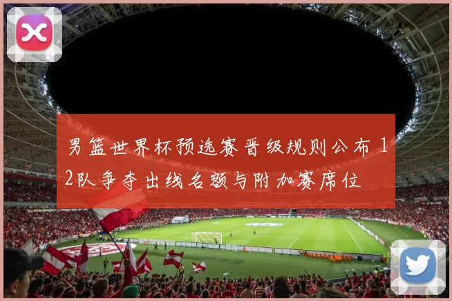 男篮世界杯预选赛晋级规则公布 12队争夺出线名额与附加赛席位